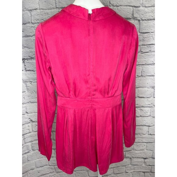 Lovers + Friends Tosh Hot Pink Romper Shorts One Piece Size SMALL Ladies - Picture 3 of 9